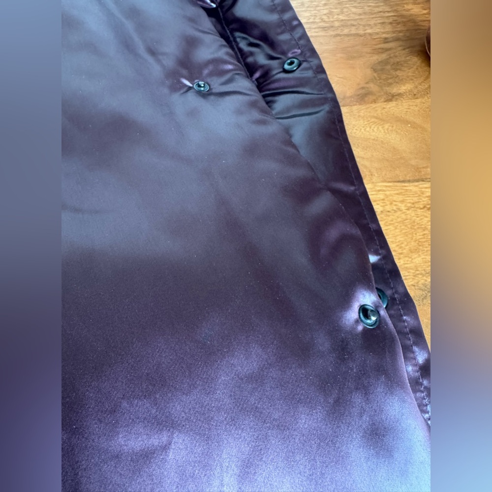 Jil Sander Silk Down Deep Purple Long Puffer Coat 38 - Picture 15 of 16
